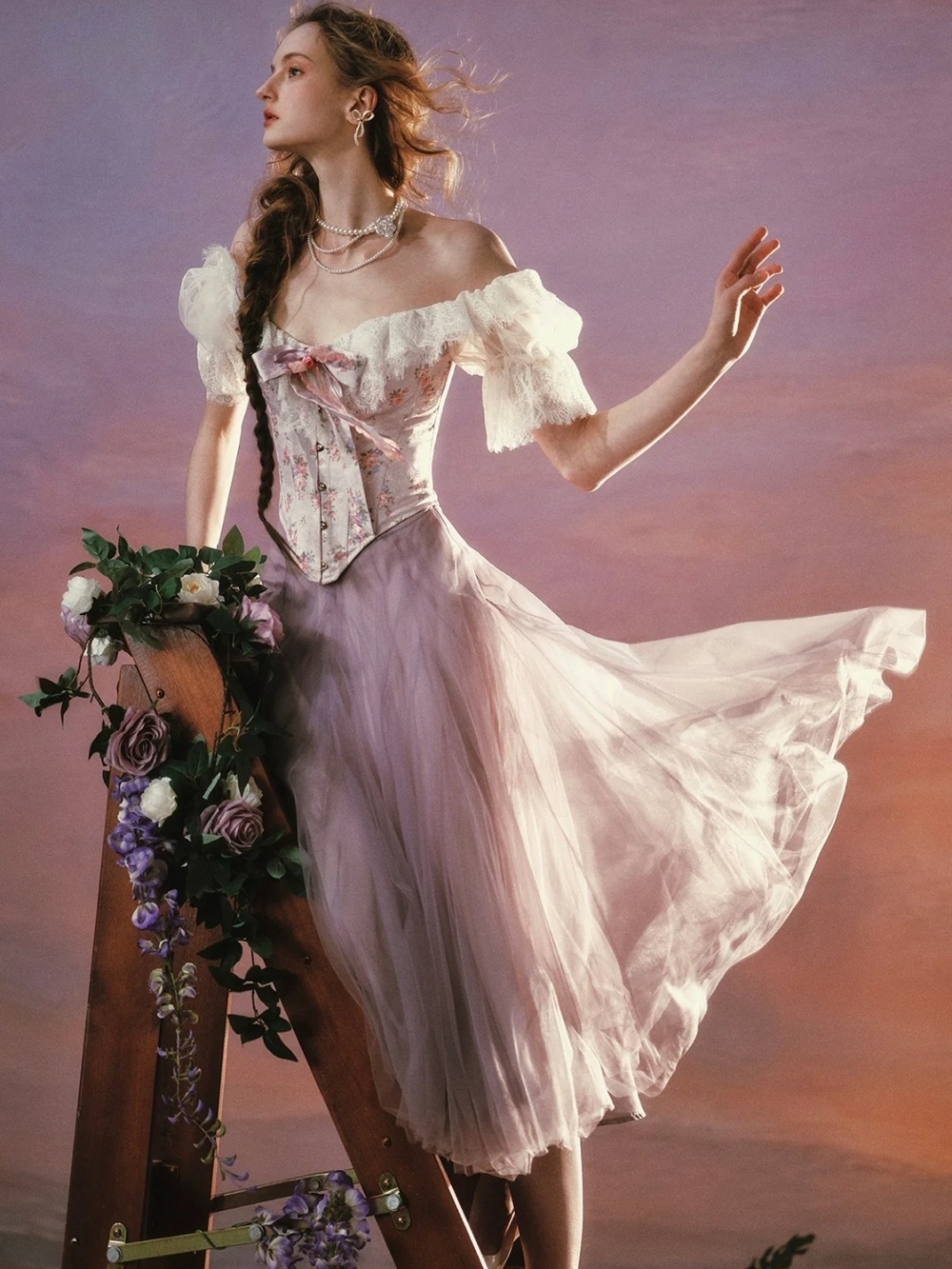 Lacemade Starlit Fairytale Corset + Skirt Set